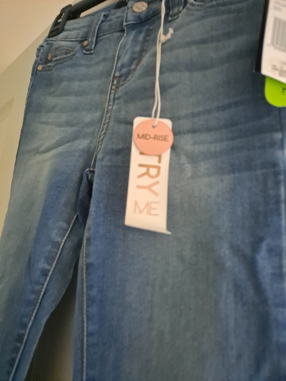 Kids Mid-Rise Blue Denim Jeans - Classic Wash